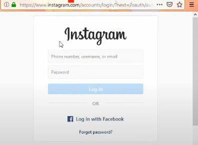 Login to connect pintrest with insta