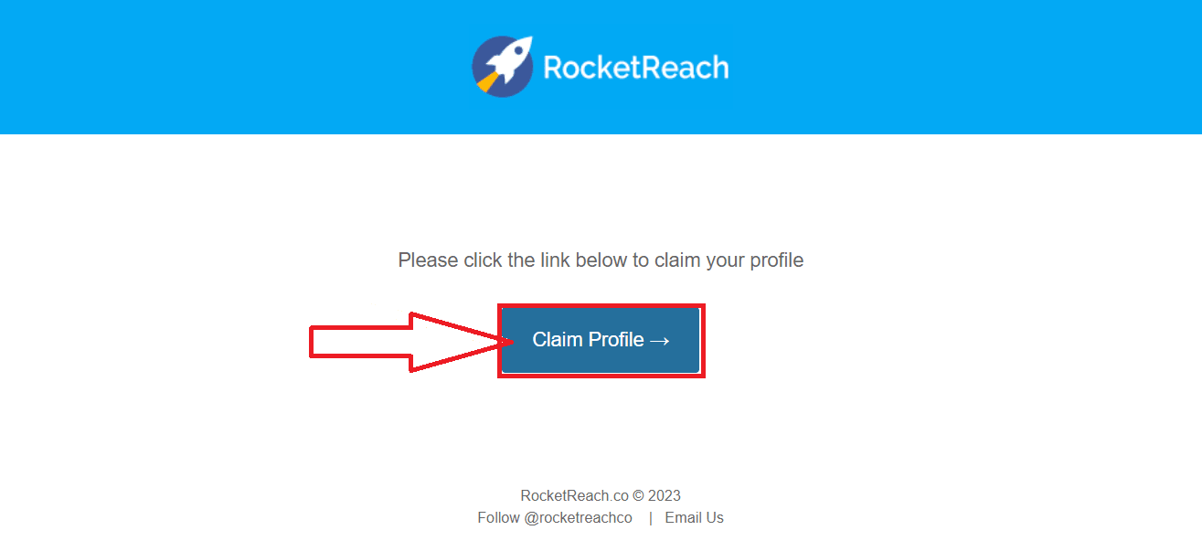 RocketReach Opt Out claim profile