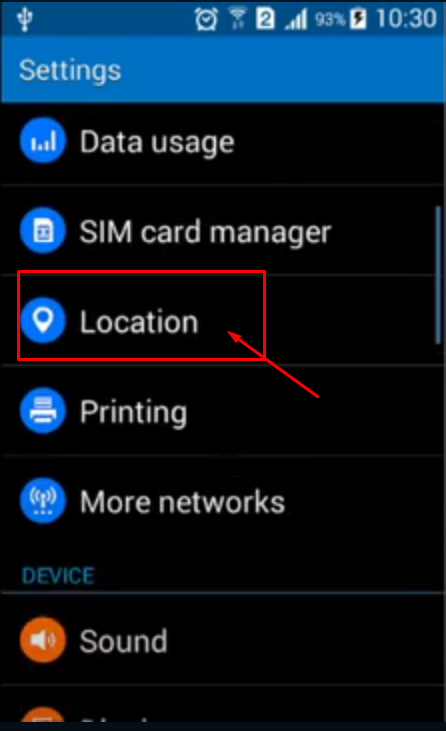 Select Location Services by going to Settings > Privacy and turning the location button to Off.