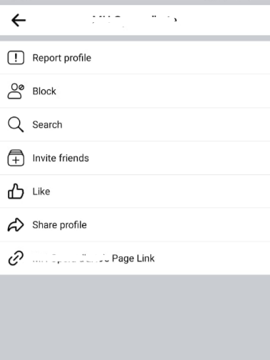Then you’ll see a Share profile option, click on it to share your page. 