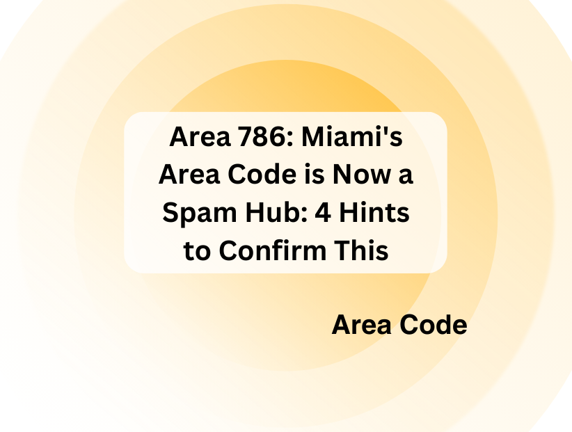 Area code spam 786