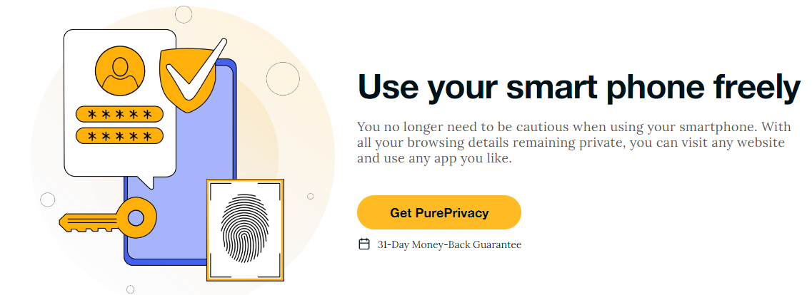 Use your smart phone freely with pureprivacy