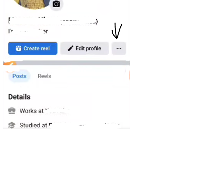 Click the three dots next to the "Edit Profile" button