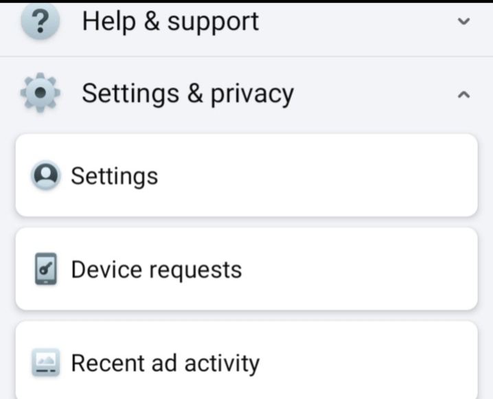 Open your Facebook settings