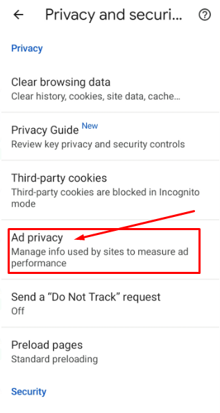 Tap Ad Privacy