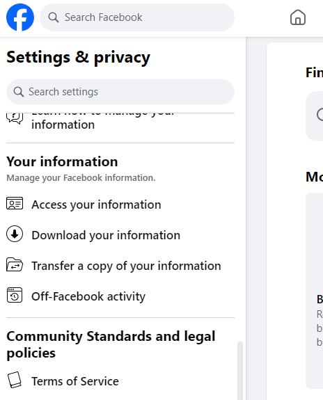 Go to your Facebook account's Settings