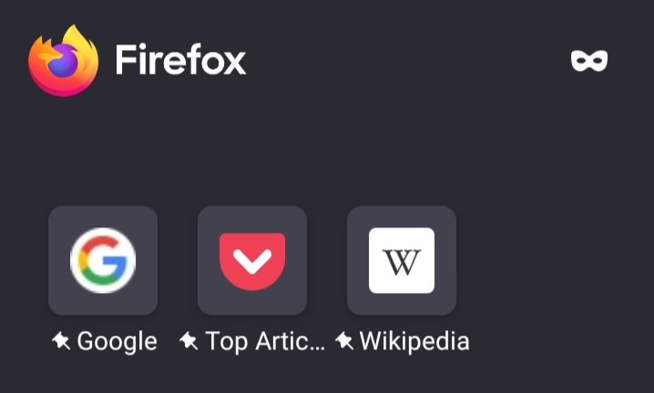 Go to Firefox and click on the mask option 