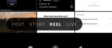 Choose Reel from the options