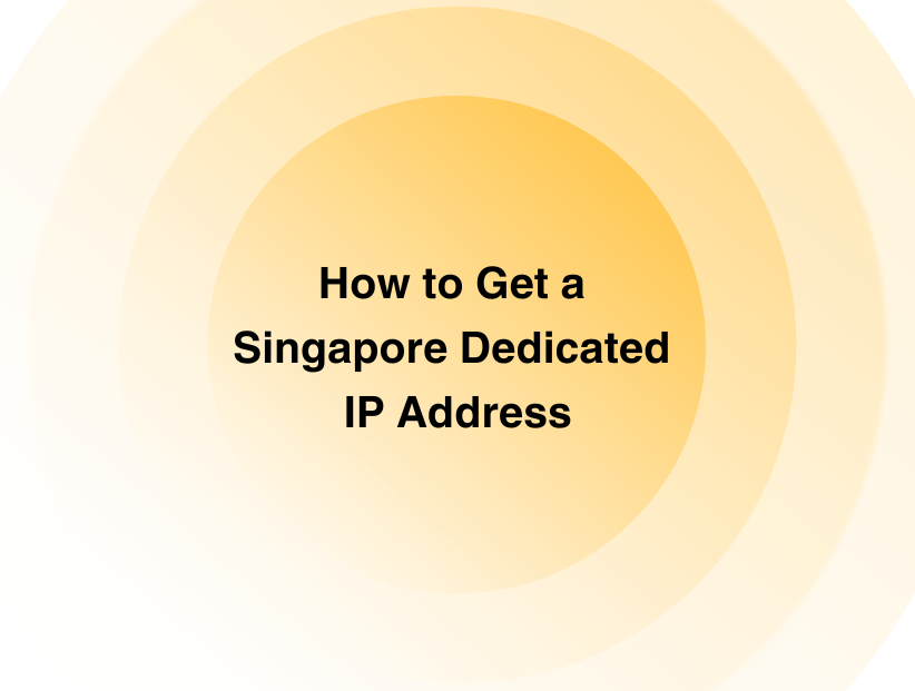 How to Get a Singapore Dedicated IP Address