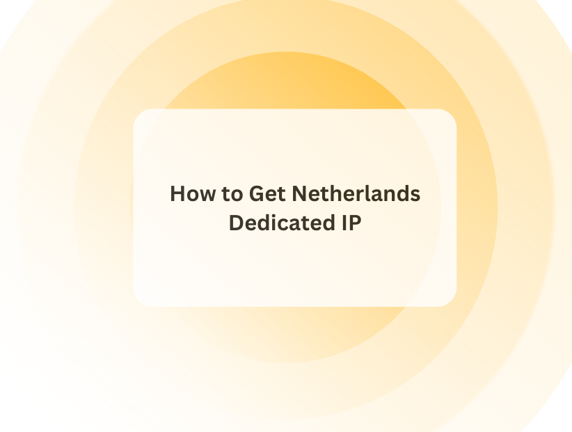 How to Get Netherlands Dedicated IP