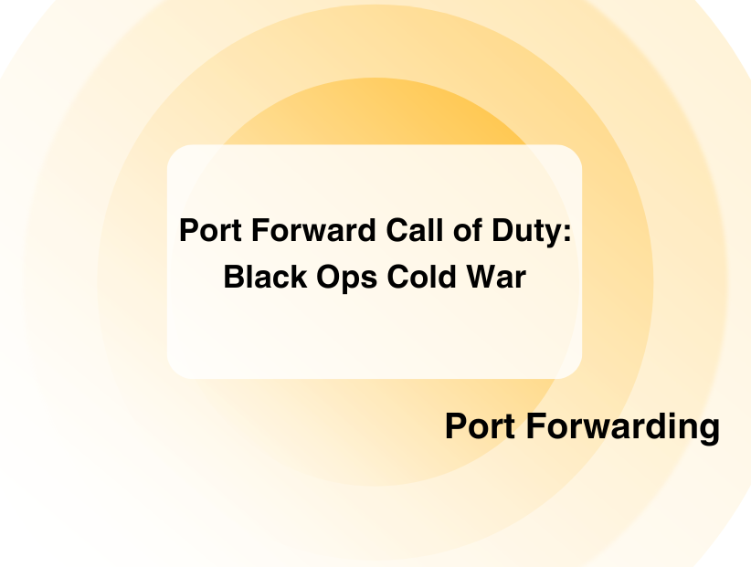 Port Forward Call of Duty Black Ops Cold War